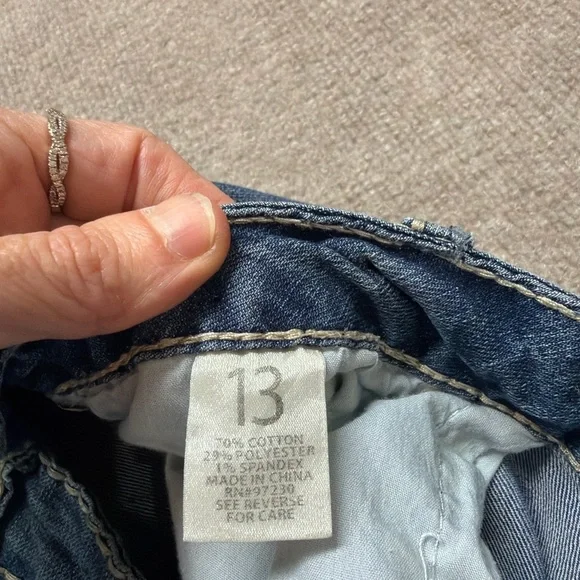 Almost Famous Dark Blue Denim with Cream Stitching 1673 - Picture 4 of 6